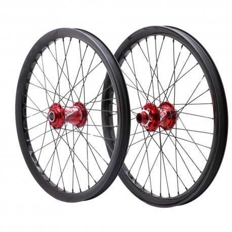 Roues 20" (406) Pride Wave Gloss black Pride 15mm rouge