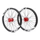 Roues 20" (406) Pride Wave matt white Control rouge 10mm