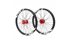 Roues 20" (406) Pride Wave matt white Control rouge 10mm